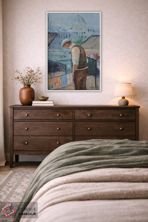 تابلو دکوراتیو بازار کتاب اثر اولنا بوگاتسکا - D4W