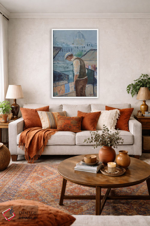 تابلو دکوراتیو بازار کتاب اثر اولنا بوگاتسکا - D3W