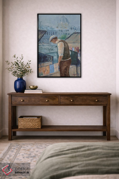 تابلو دکوراتیو بازار کتاب اثر اولنا بوگاتسکا - D6B