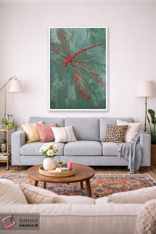 تابلو دکوراتیو سنجاقک VII اثر اولنا بوگاتسکا - D1W