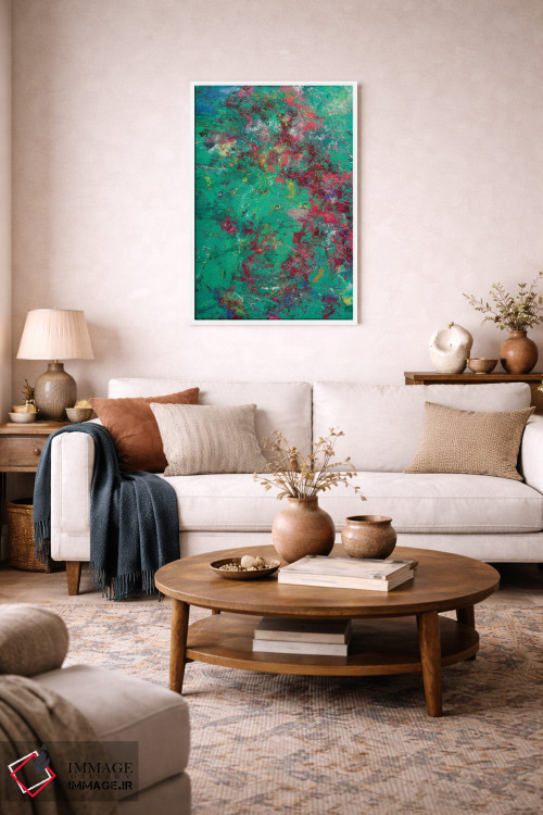 تابلو انتزاعی انرژی تابستانی اثر اولنا بوگاتسکا - D1W