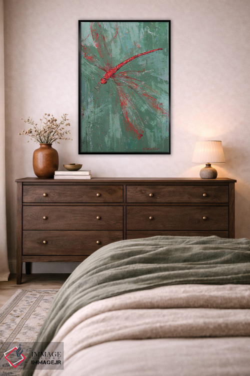 تابلو دکوراتیو سنجاقک VII اثر اولنا بوگاتسکا - D4B