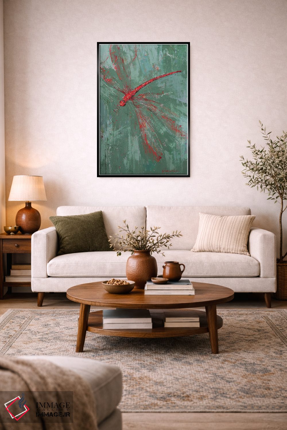 تابلو دکوراتیو سنجاقک VII اثر اولنا بوگاتسکا - D3B