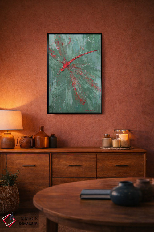 تابلو دکوراتیو سنجاقک VII اثر اولنا بوگاتسکا - D5B