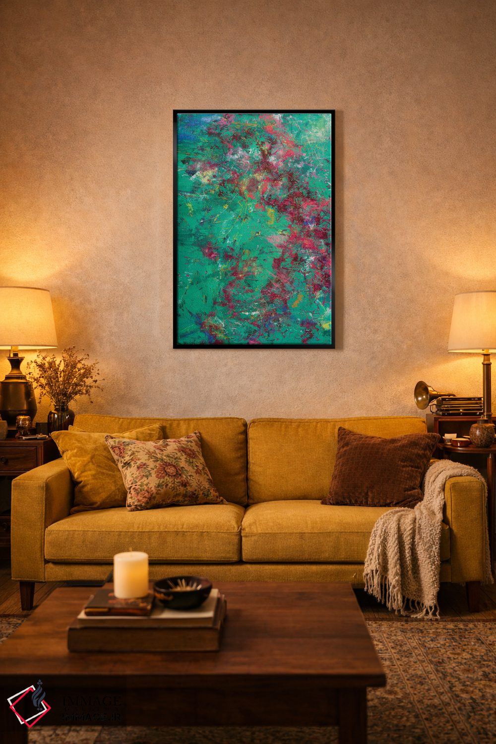 تابلو انتزاعی انرژی تابستانی اثر اولنا بوگاتسکا - D3B