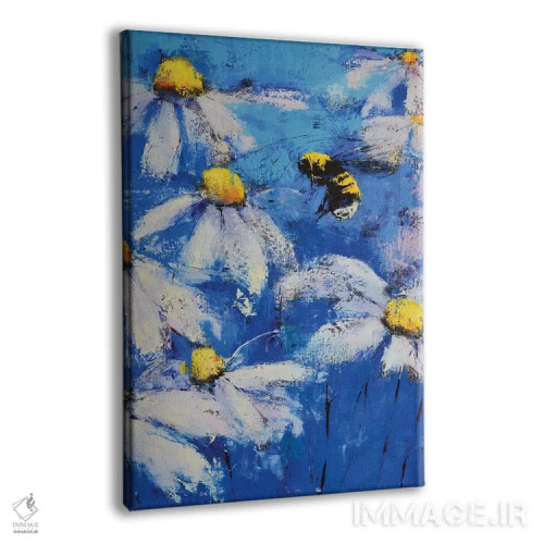 تابلو انتزاعی گل مروارید II اثر اولنا بوگاتسکا - نمای پرسپکتیو محصول