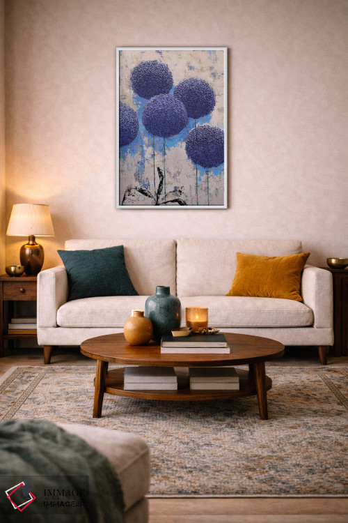 تابلو انتزاعی هندسه باغ II اثر اولنا بوگاتسکا - D2W