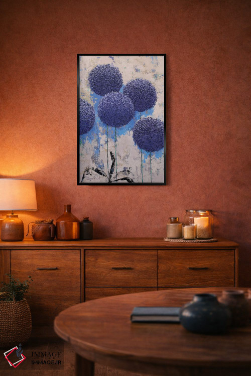 تابلو انتزاعی هندسه باغ II اثر اولنا بوگاتسکا - D3B