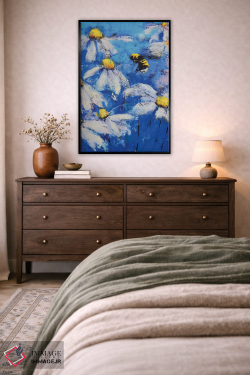 تابلو انتزاعی گل مروارید II اثر اولنا بوگاتسکا - D5B