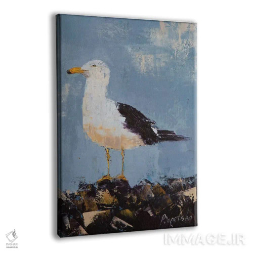 تابلو دکوراتیو مرغ دریایی II اثر اولنا بوگاتسکا - نمای پرسپکتیو محصول