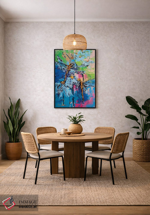 تابلو انتزاعی اژدپروانه ها اثر اولنا بوگاتسکا - D4B