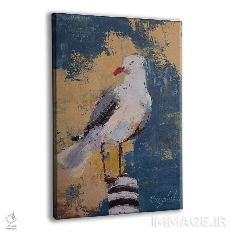 تابلو دکوراتیو مرغ دریایی I اثر اولنا بوگاتسکا - نمای پرسپکتیو محصول