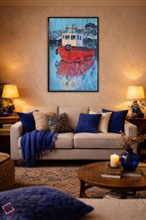 تابلو انتزاعی یافا اثر اولنا بوگاتسکا - D4B