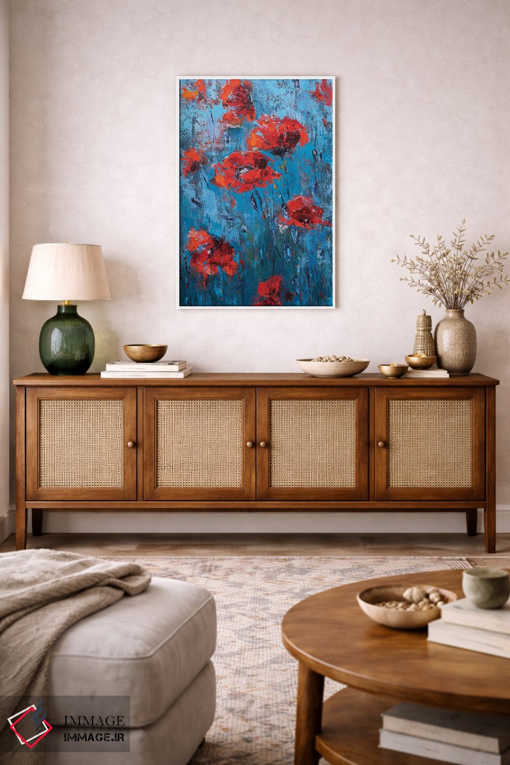 تابلو انتزاعی خاکشیر II اثر اولنا بوگاتسکا - D2W