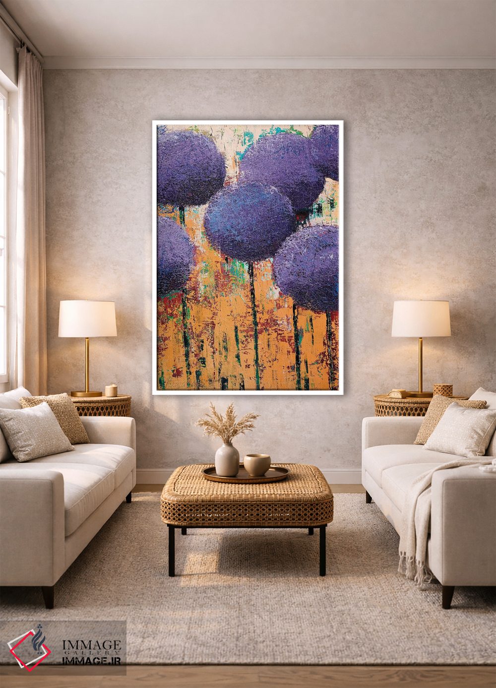 تابلو انتزاعی سیرپیاز III اثر اولنا بوگاتسکا - D1W