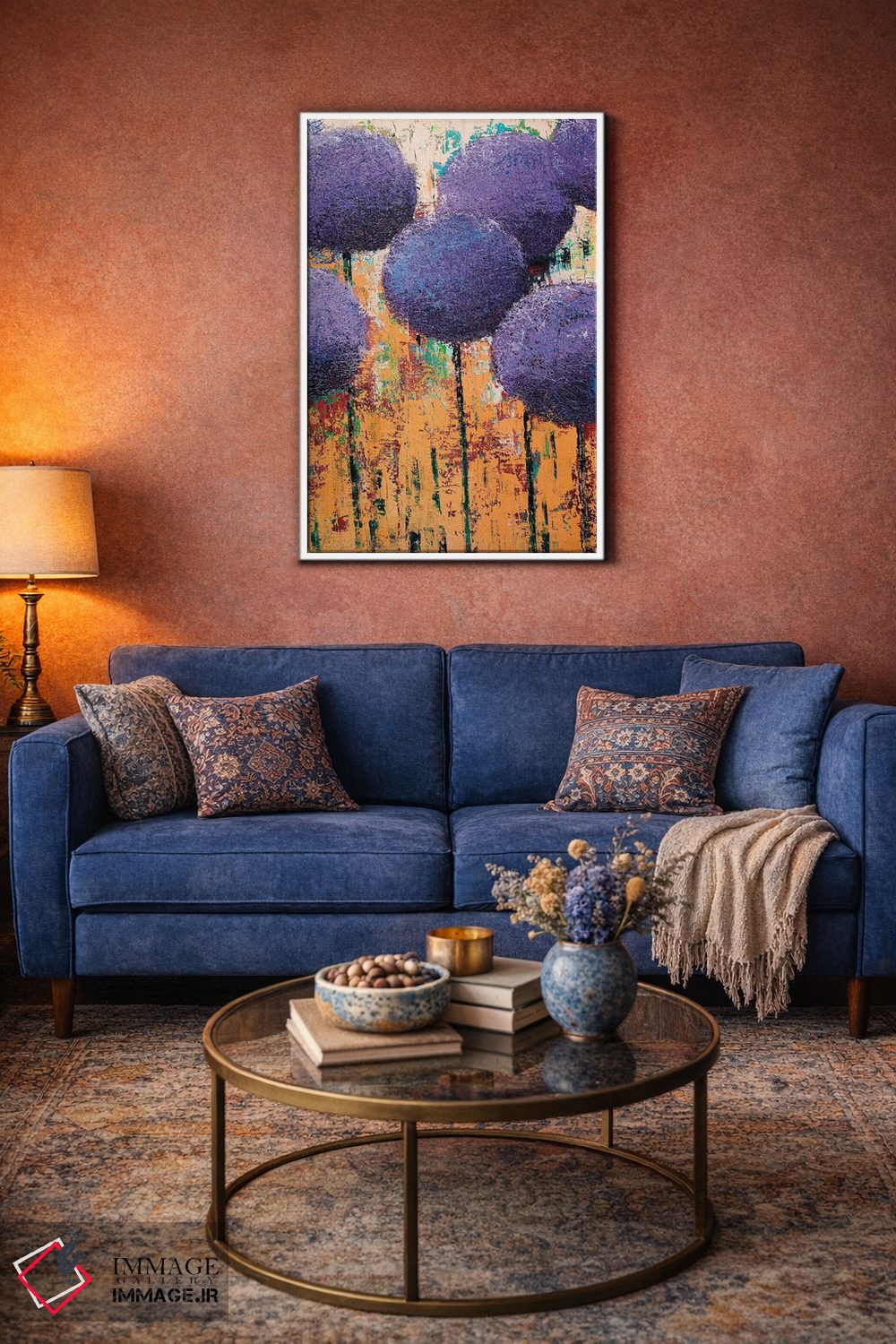 تابلو انتزاعی سیرپیاز III اثر اولنا بوگاتسکا - D3W