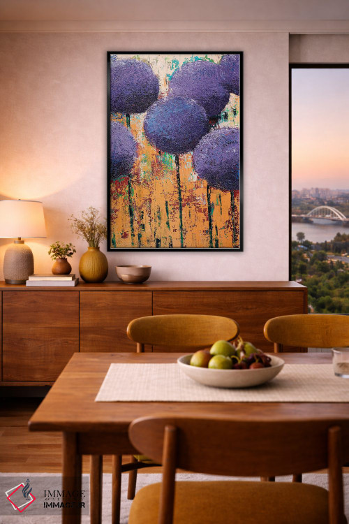 تابلو انتزاعی سیرپیاز III اثر اولنا بوگاتسکا - D5B