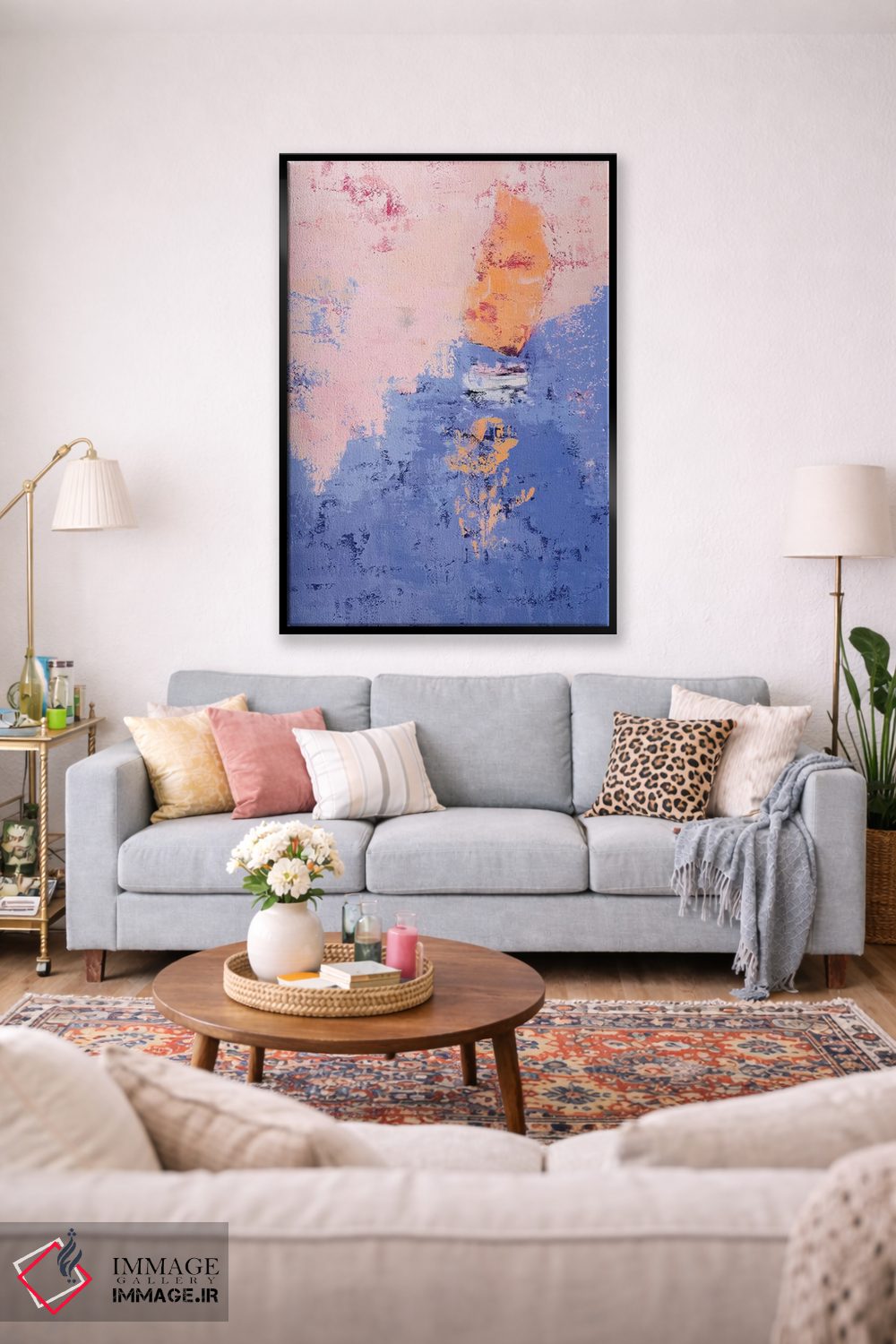 تابلو انتزاعی بادبان IV اثر اولنا بوگاتسکا - D1B