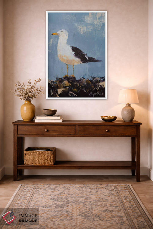 تابلو دکوراتیو مرغ دریایی II اثر اولنا بوگاتسکا - D2W