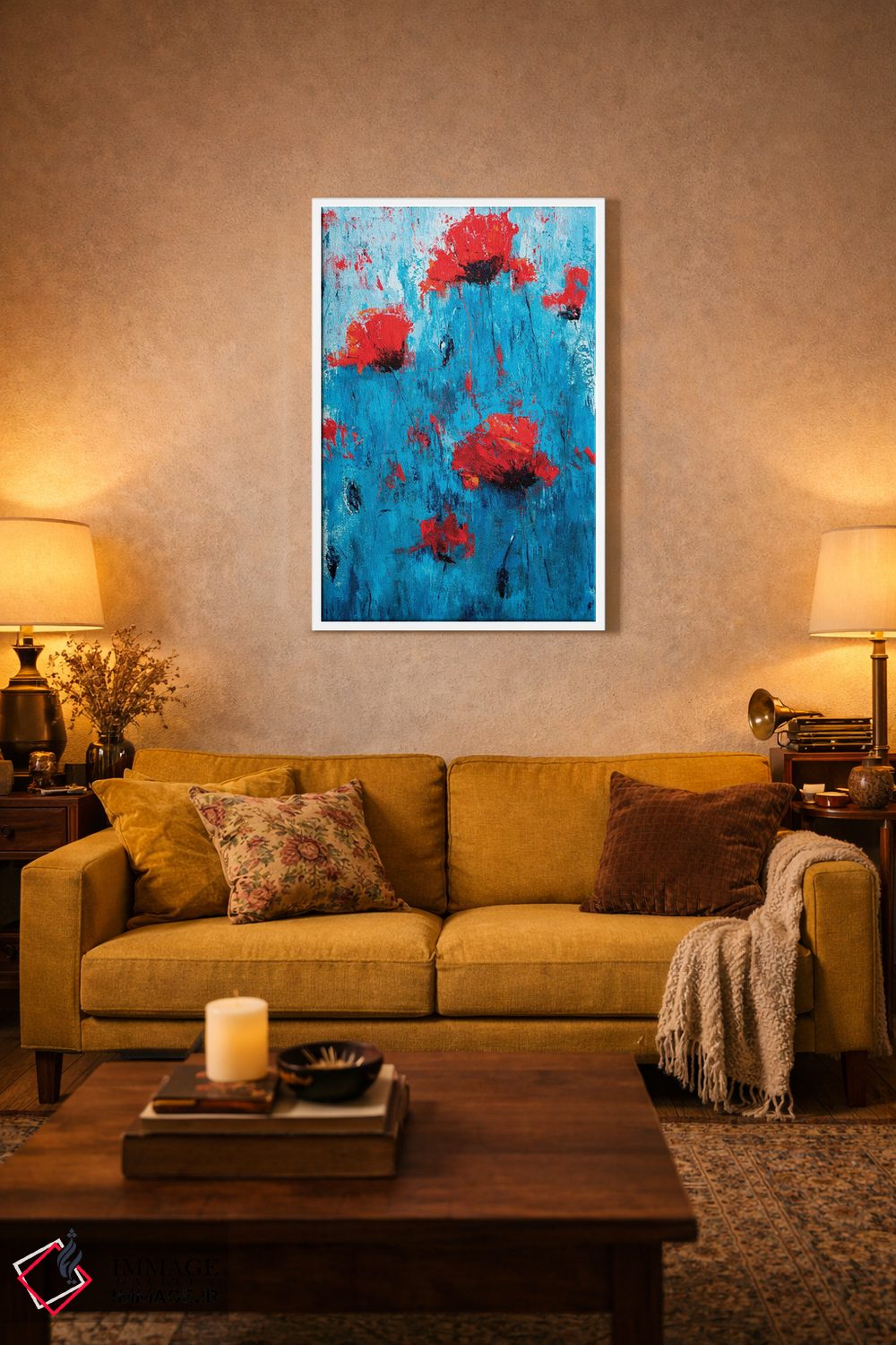 تابلو انتزاعی خاکشیر I اثر اولنا بوگاتسکا - D1W