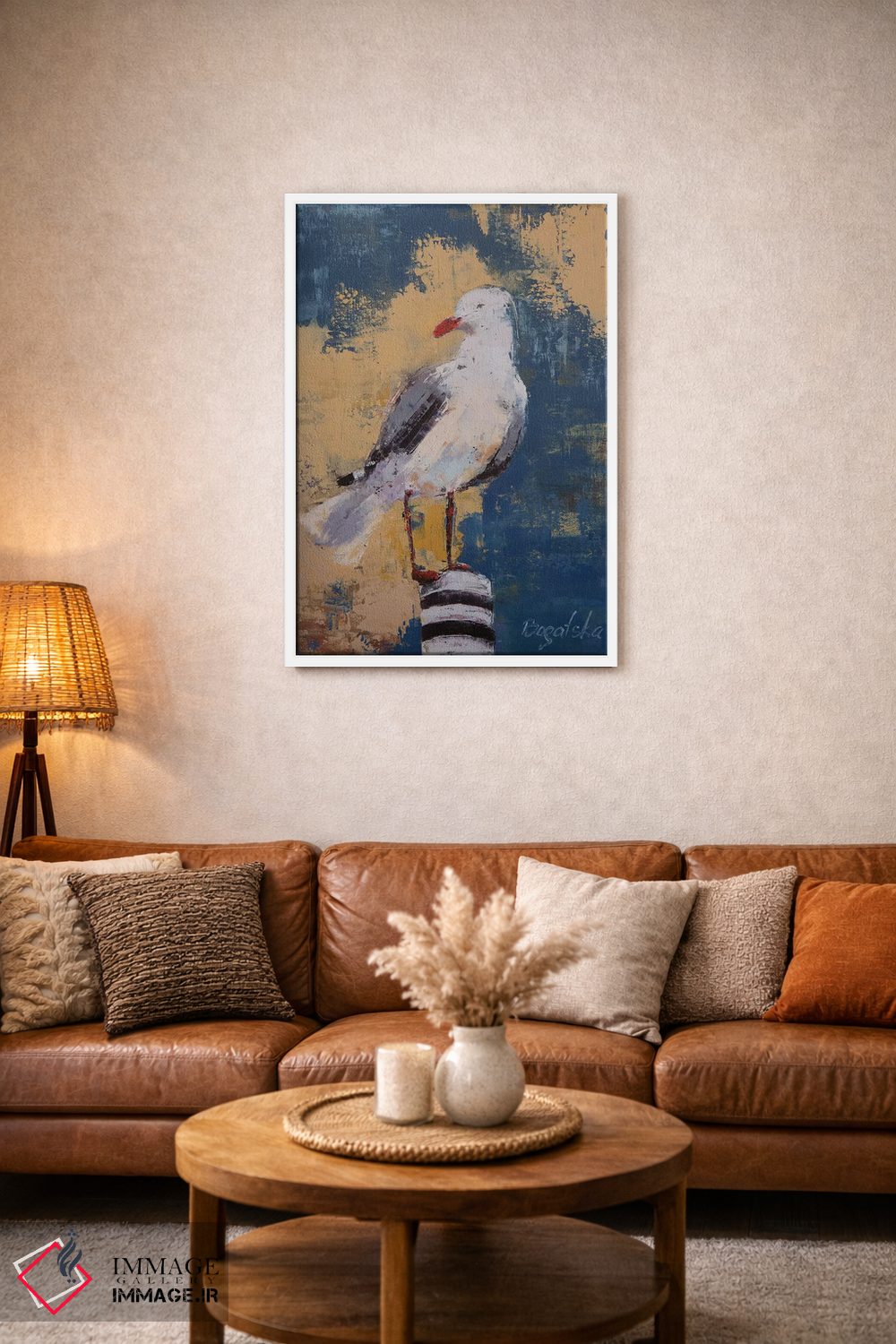 تابلو دکوراتیو مرغ دریایی I اثر اولنا بوگاتسکا - D1W