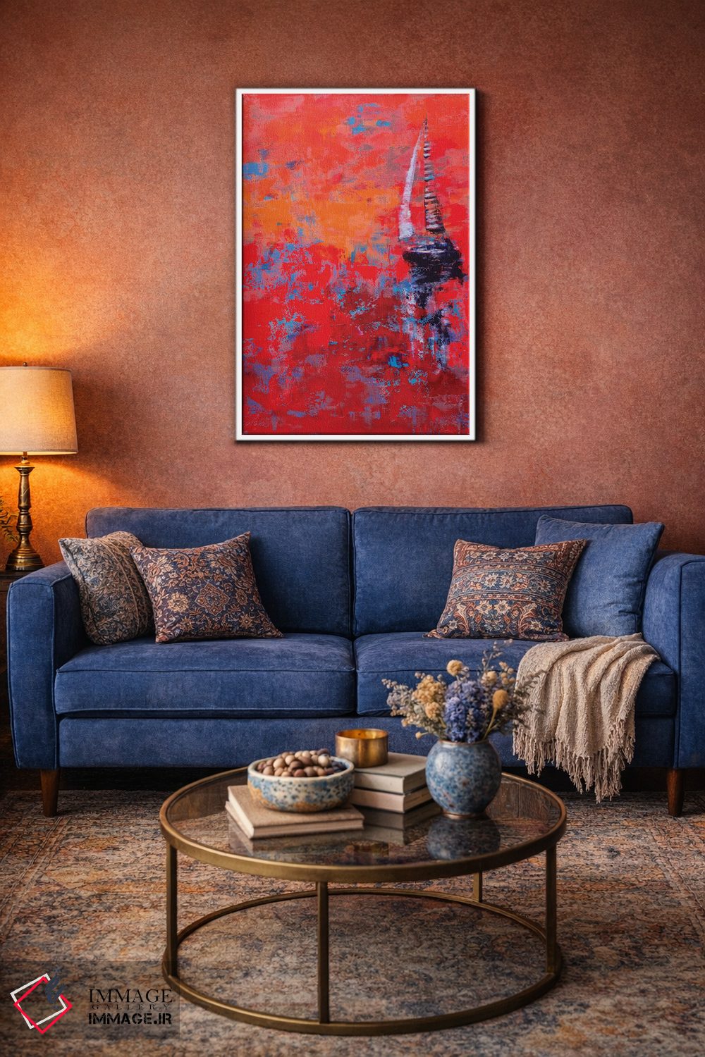 تابلو انتزاعی بادبان III اثر اولنا بوگاتسکا - D3W