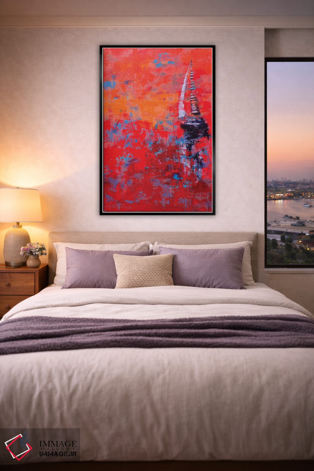 تابلو انتزاعی بادبان III اثر اولنا بوگاتسکا - D6B