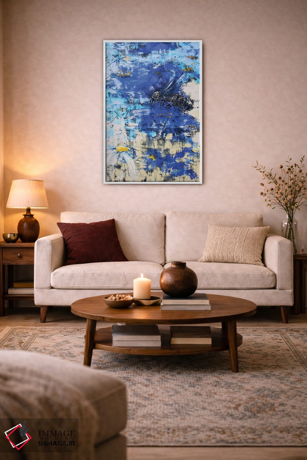 تابلو انتزاعی کار و بار زنبورها اثر اولنا بوگاتسکا - D2W