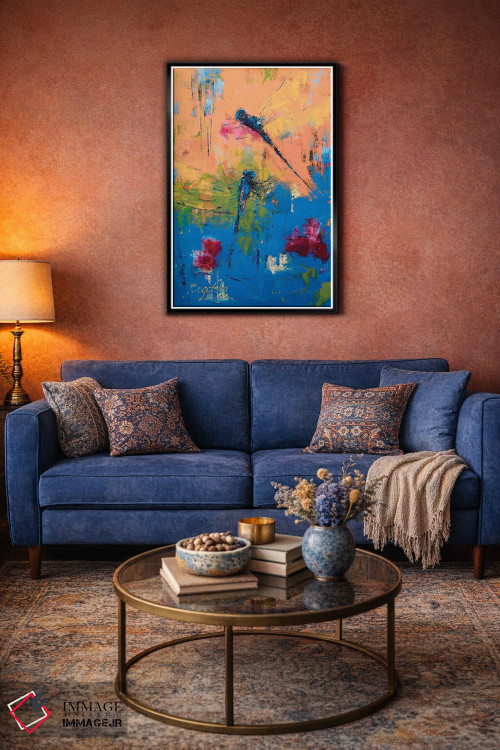 تابلو انتزاعی شتاب تابستانی اثر اولنا بوگاتسکا - D4B