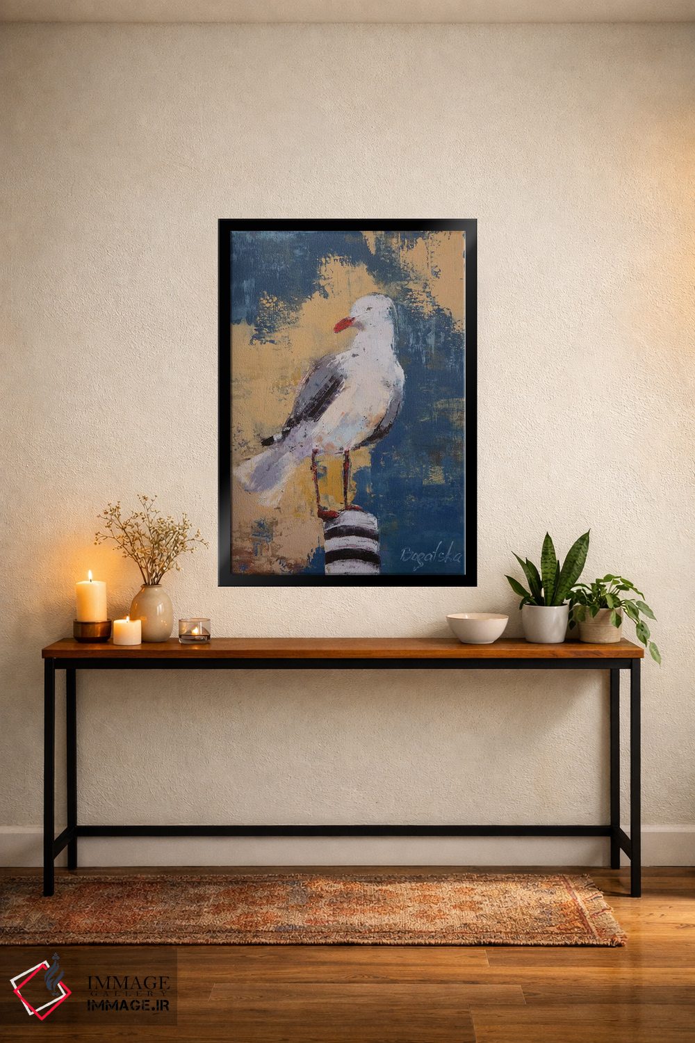تابلو دکوراتیو مرغ دریایی I اثر اولنا بوگاتسکا - D5B
