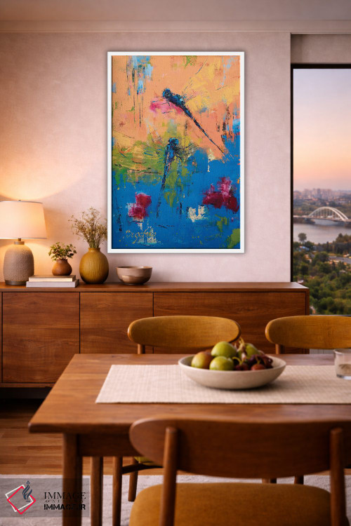 تابلو انتزاعی شتاب تابستانی اثر اولنا بوگاتسکا - D6W