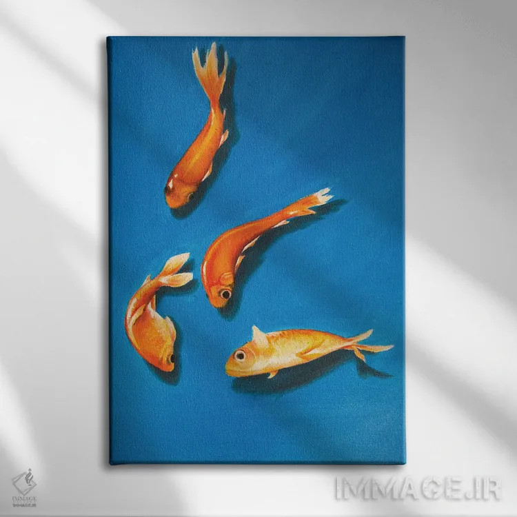 تابلو دکوراتیو برای اثر اولیویا آرت - نمای روبهرو روی دیوار