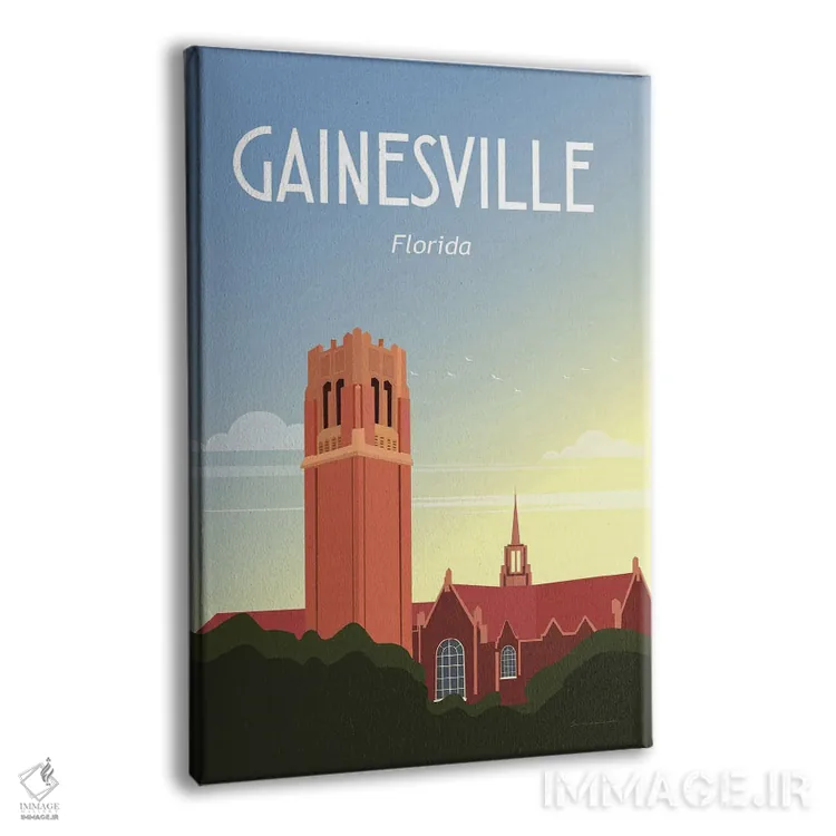 تابلو دکوراتیو گینزویل اثر عمر اسکالانته - نمای پرسپکتیو محصول