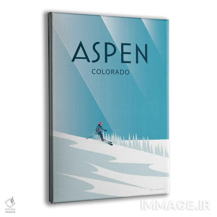 تابلو دکوراتیو آسپن اثر عمر اسکالانته - نمای پرسپکتیو محصول