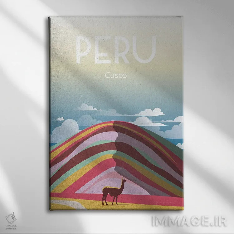 تابلو دکوراتیو پرو اثر عمر اسکالانته - نمای روبهرو روی دیوار