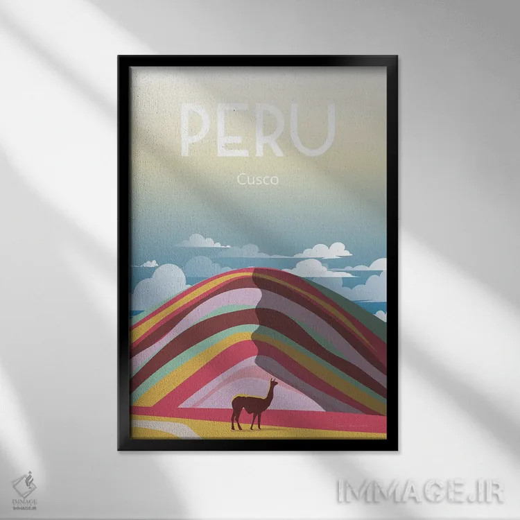 تابلو دکوراتیو پرو اثر عمر اسکالانته - نمای قابدار مشکی