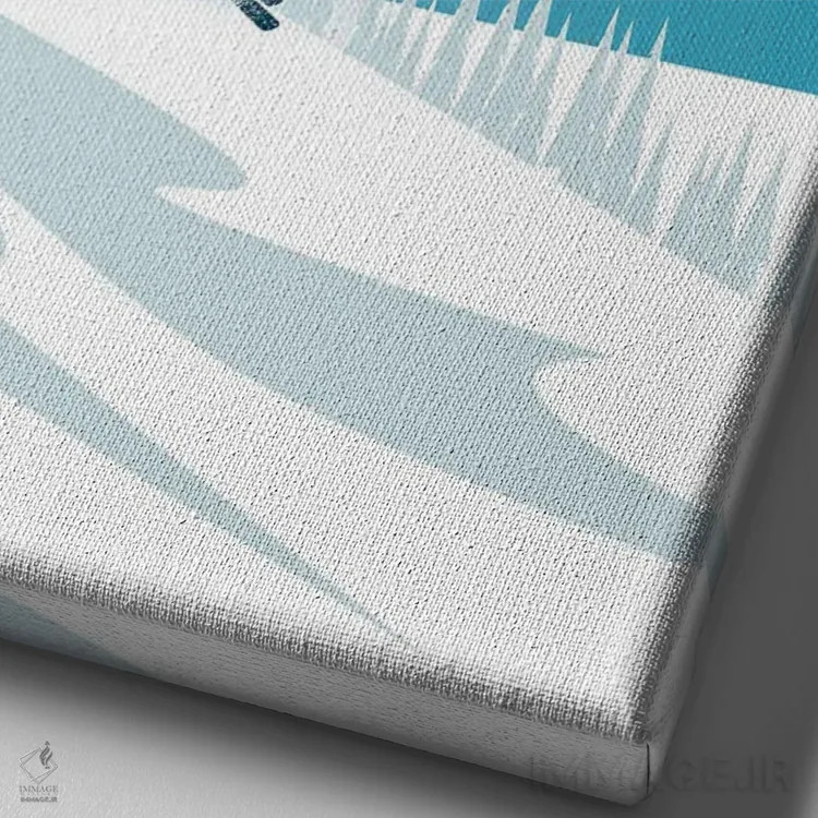 تابلو دکوراتیو آسپن اثر عمر اسکالانته - نمای نزدیک بافت بوم