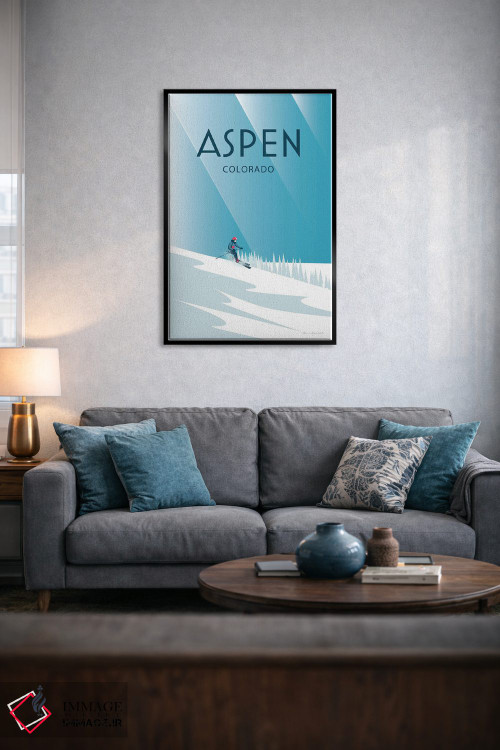 تابلو دکوراتیو آسپن اثر عمر اسکالانته - D5B