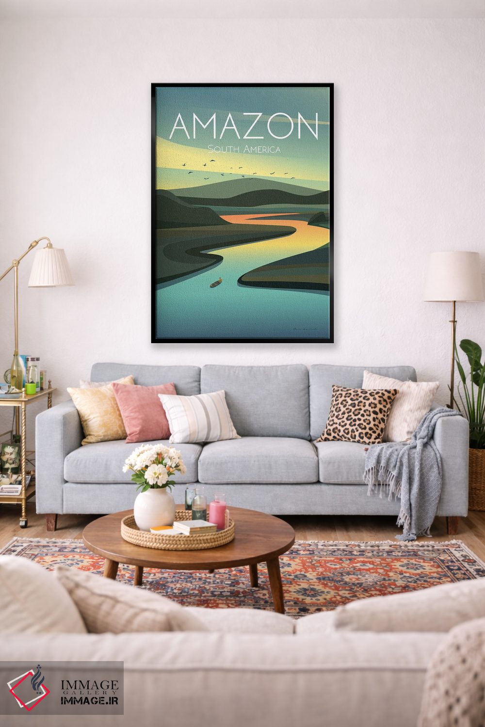 تابلو دکوراتیو آمازون اثر عمر اسکالانته - D1B