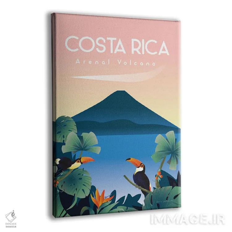 تابلو دکوراتیو کاستاریکا اثر عمر اسکالانته - نمای پرسپکتیو محصول