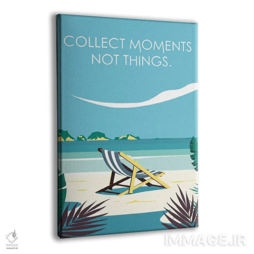 تابلو دکوراتیو لحظه ها را جمع کن، نه اشیاء را اثر عمر اسکالانته - نمای پرسپکتیو محصول