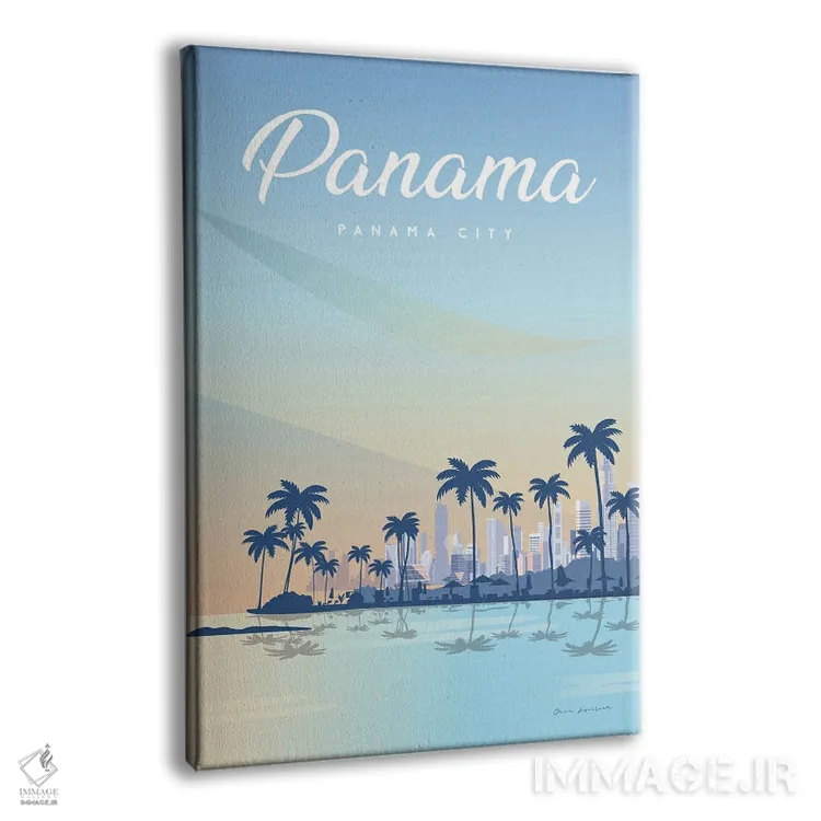 تابلو دکوراتیو پاناما اثر عمر اسکالانته - نمای پرسپکتیو محصول