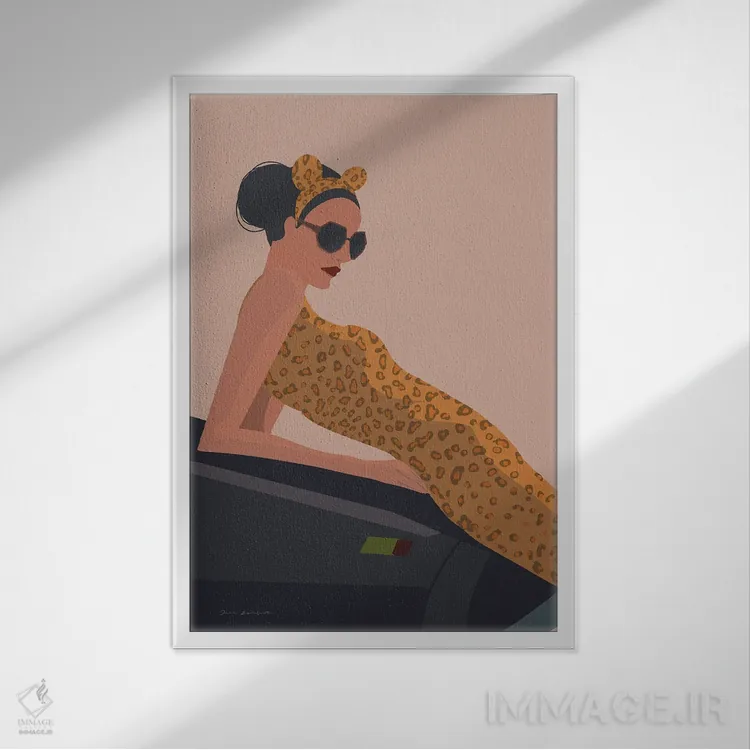 تابلو دکوراتیو طبیعت شگفت انگیز I اثر عمر اسکالانته - نمای قابدار سفید