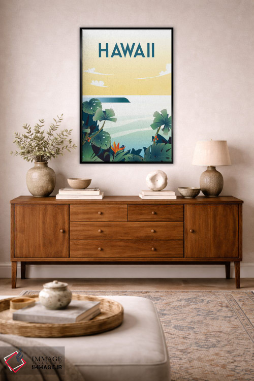 تابلو دکوراتیو هاوایی اثر عمر اسکالانته - D3B
