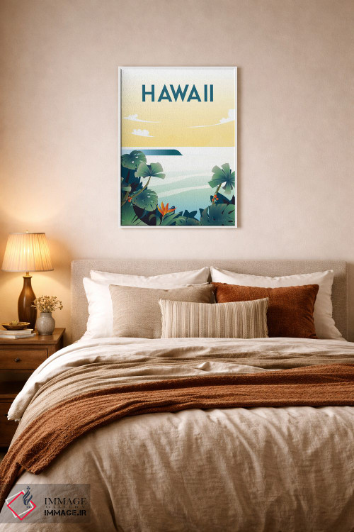 تابلو دکوراتیو هاوایی اثر عمر اسکالانته - D6W