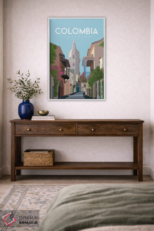 تابلو دکوراتیو کلمبیا اثر عمر اسکالانته - D3W