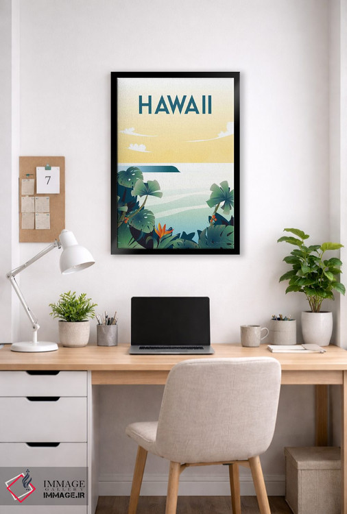تابلو دکوراتیو هاوایی اثر عمر اسکالانته - D5B