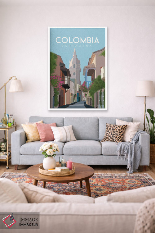 تابلو دکوراتیو کلمبیا اثر عمر اسکالانته - D1W