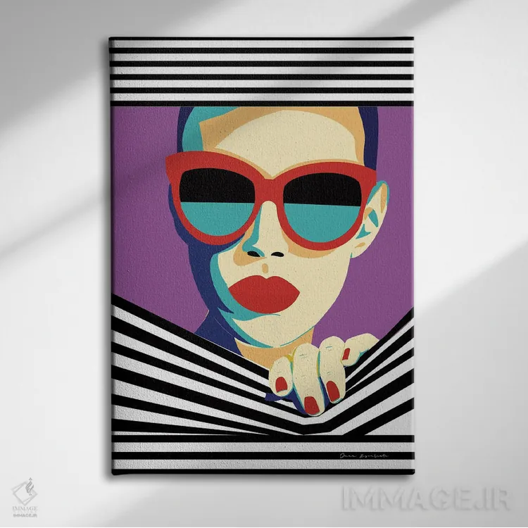 تابلو دکوراتیو استایل و نگرش II اثر عمر اسکالانته - نمای روبهرو روی دیوار