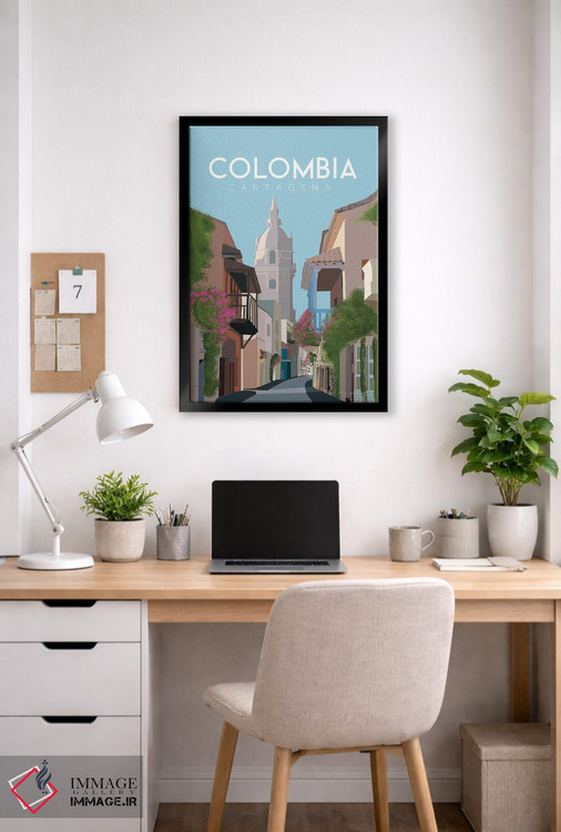 تابلو دکوراتیو کلمبیا اثر عمر اسکالانته - D4B